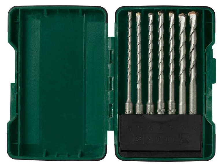 PARKSIDE® Set de forets à marteau SDS PBS 7 A2 / Set de burins courts SDS PRMS 4 A1