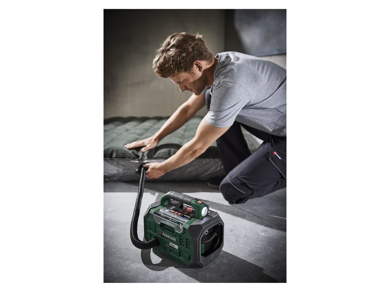 PARKSIDE® Compresseur et pompe à air sans fil PKA 20-Li C3. 20 V