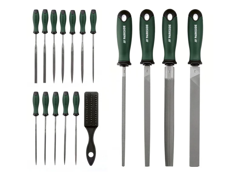 PARKSIDE® Set de limes d'atelier. 17 pièces
