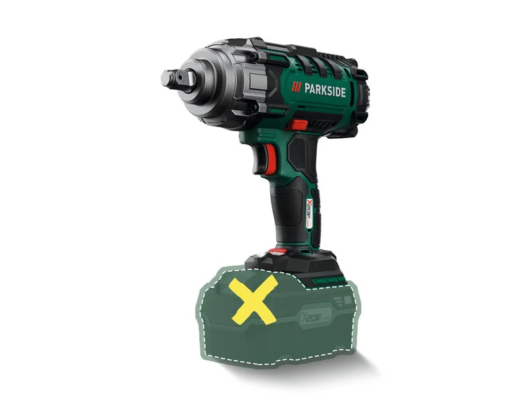 PARKSIDE Clé à chocs sans fil pour véhicules PASSK 20-Li B2. 20 V