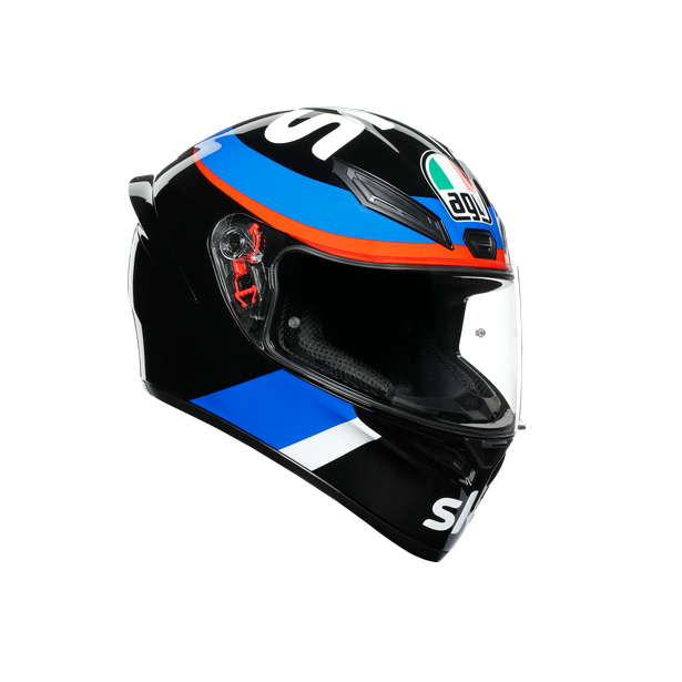 K1 REPLICA ECE DOT - VR46 SKY RACING TEAM BLACK/RED