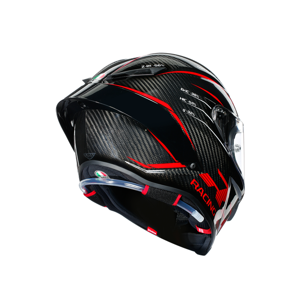PISTA GP RR ECE DOT MULTI - PERFORMANCE CARBON/RED