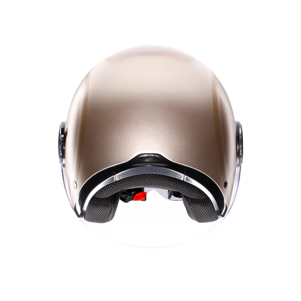 ETERES SIROLO MATT WHITE/GOLD - MOTORBIKE OPEN FACE HELMET E2206