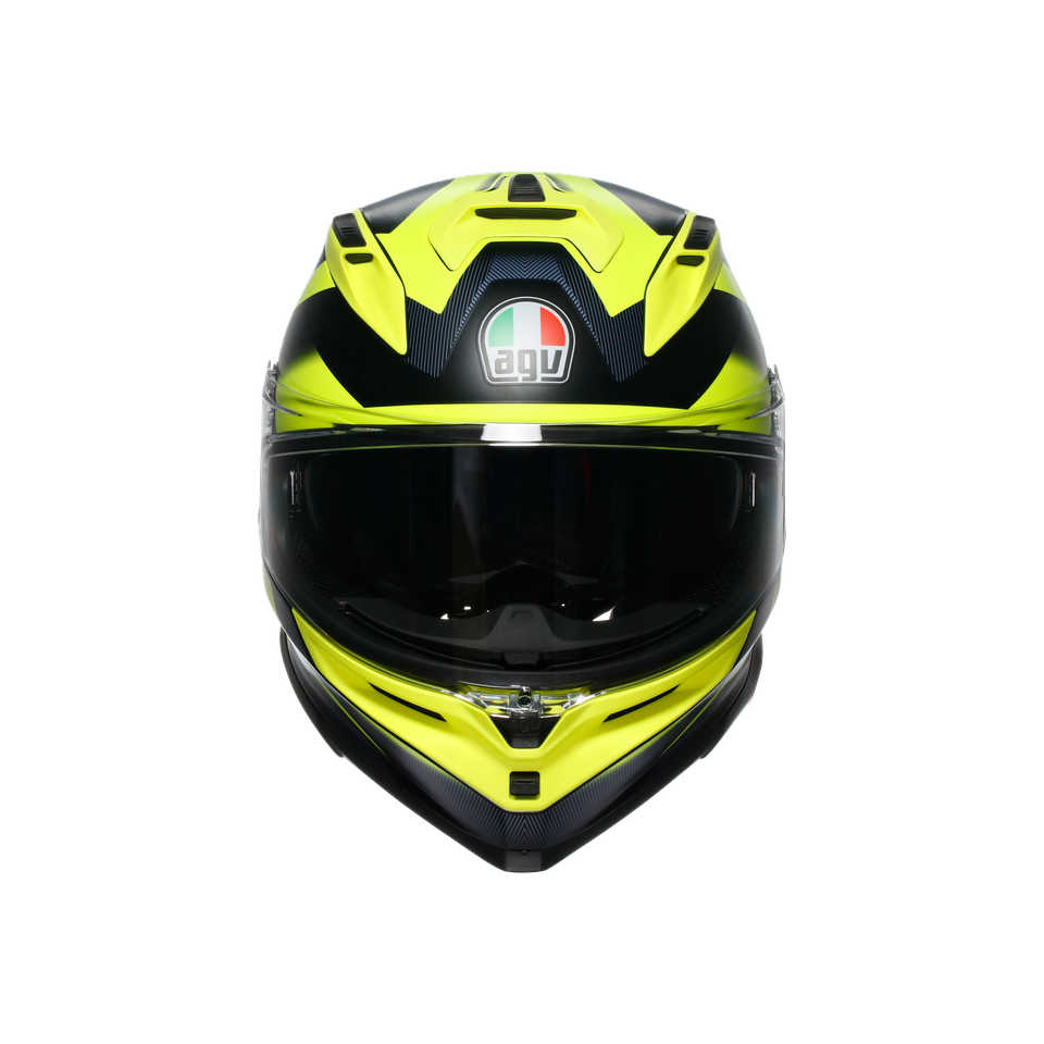 K7 AGV E2206 MPLK - GLIMPSE MATT BLACK/YELLOW FLUO