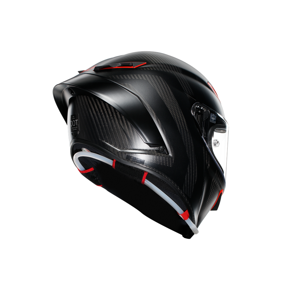 PISTA GP RR INTREPIDO MATT CARBON/BLK/RED - MOTORBIKE FULL FACE HELMET E2206 DOT