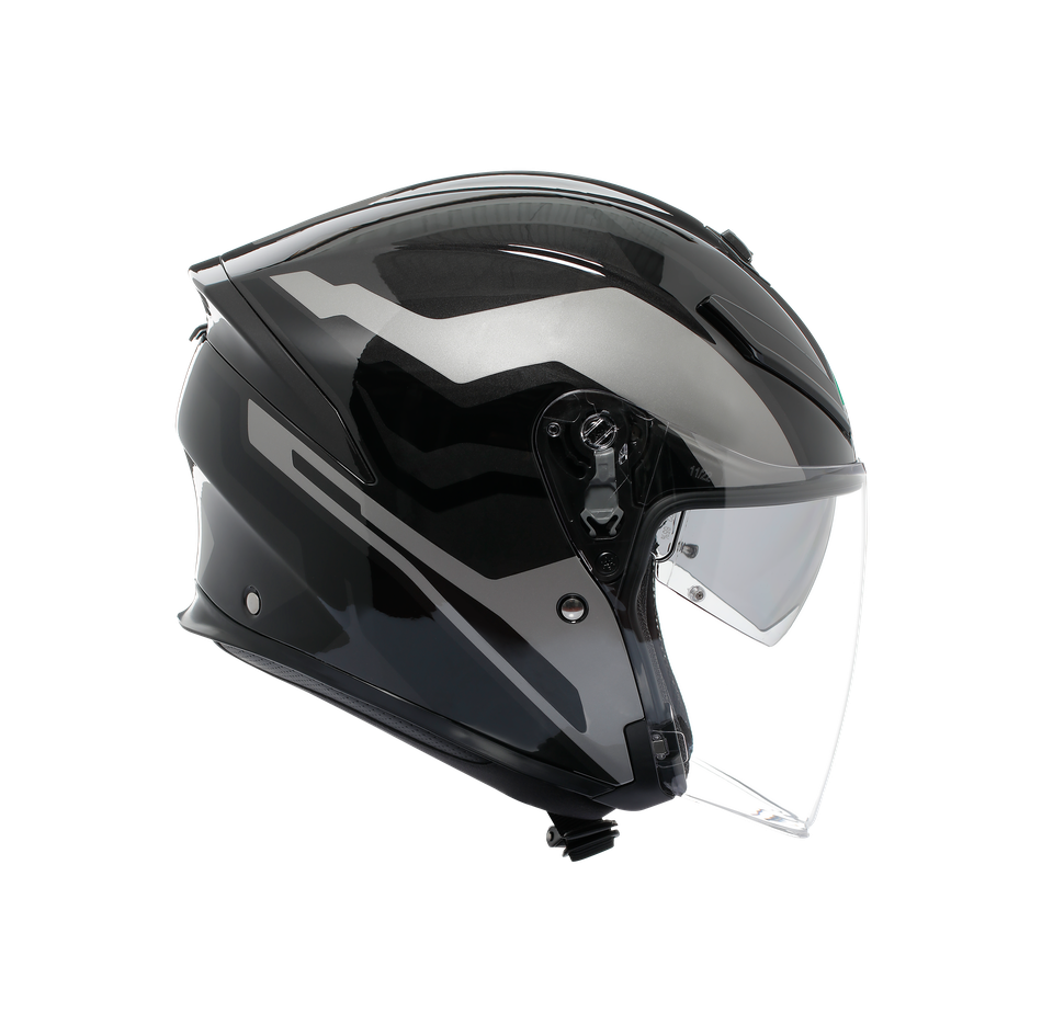 K5 JET EVO TUNE GREY/BLACK - MOTORBIKE OPEN FACE HELMET E2206