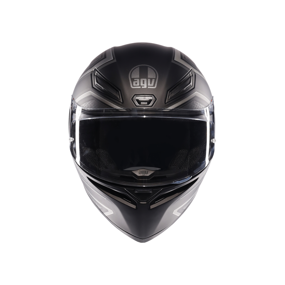 K1 S SLING MATT BLACK/GREY - MOTORBIKE FULL FACE HELMET E2206