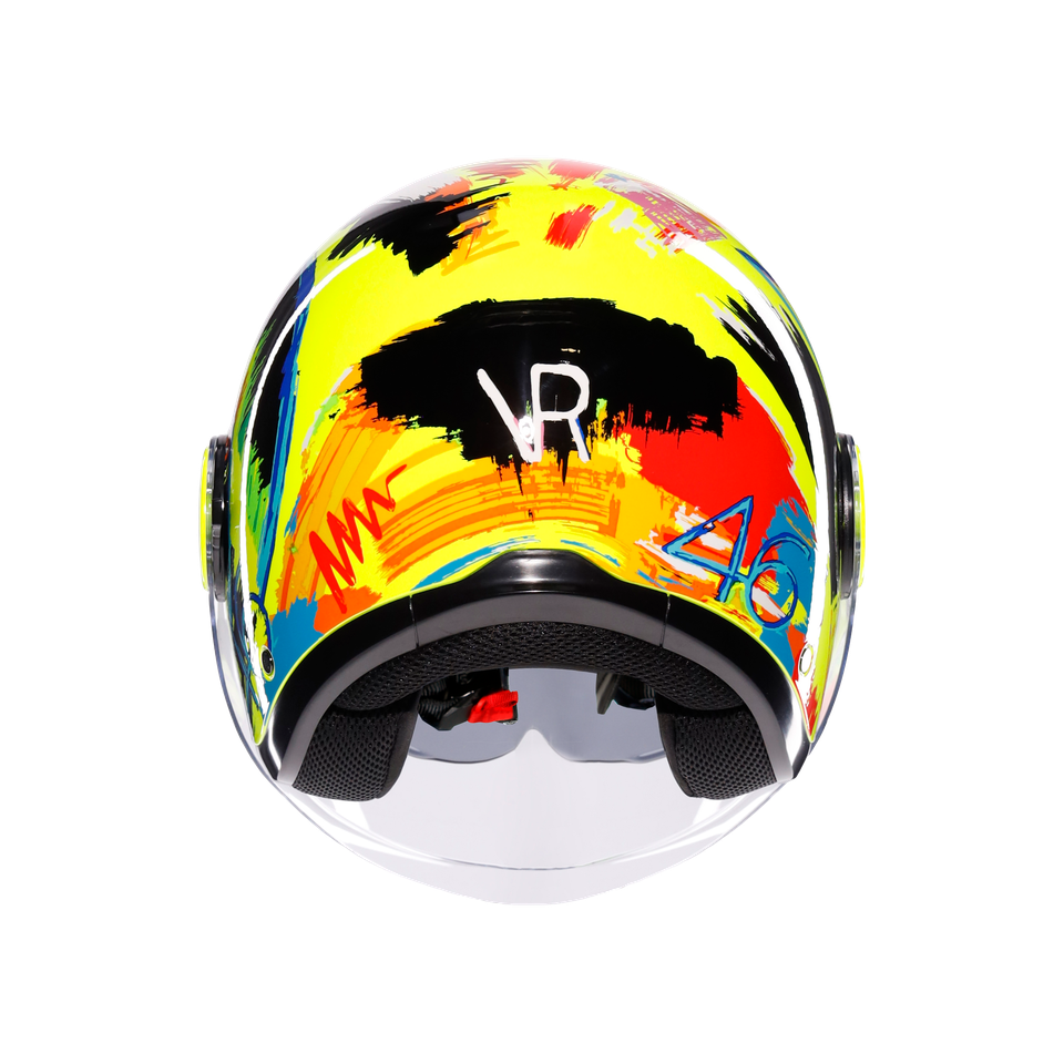 ETERES ROSSI WINTER TEST 2019 - MOTORBIKE OPEN FACE HELMET E2206