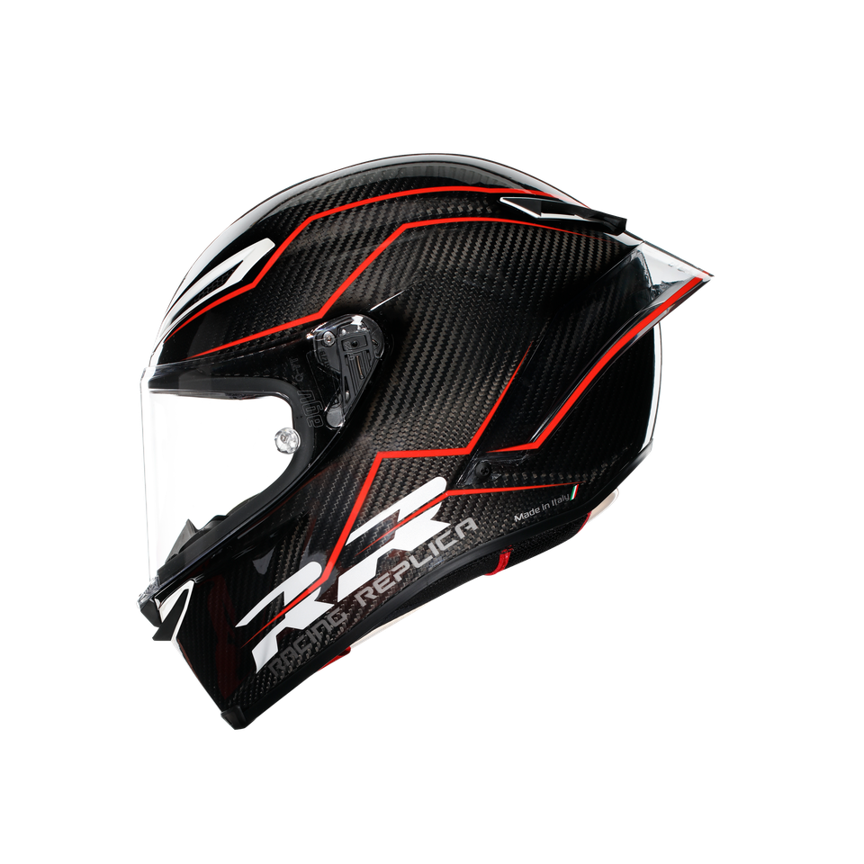 PISTA GP RR PERFORMANTE CARBON/RED - MOTORBIKE FULL FACE HELMET E2206 DOT