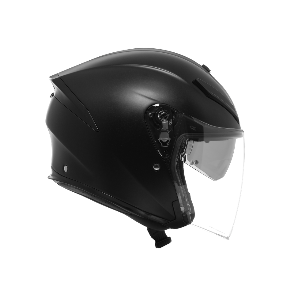 K5 JET EVO MONO MATT BLACK - MOTORBIKE OPEN FACE HELMET E2206