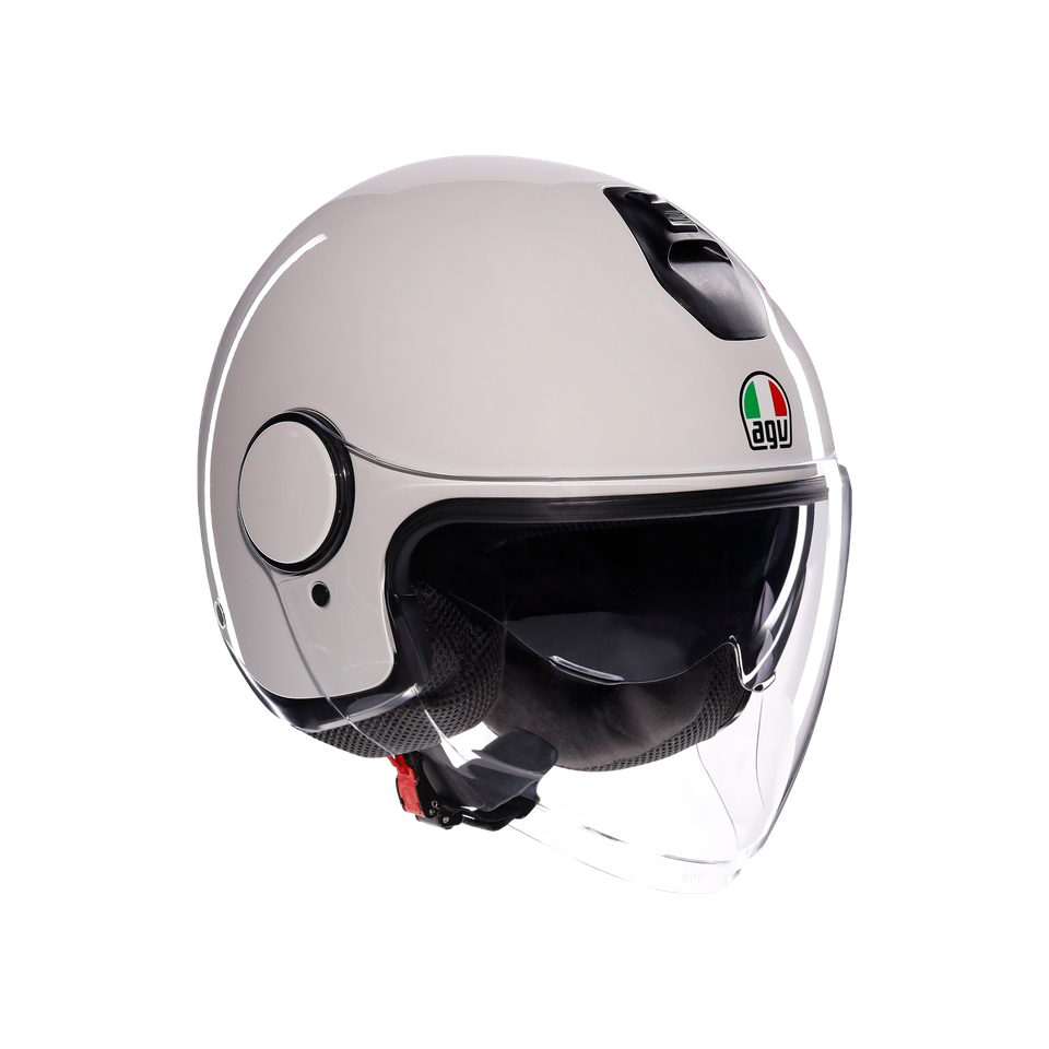 ETERES MONO MATERIA WHITE - MOTORBIKE OPEN FACE HELMET E2206