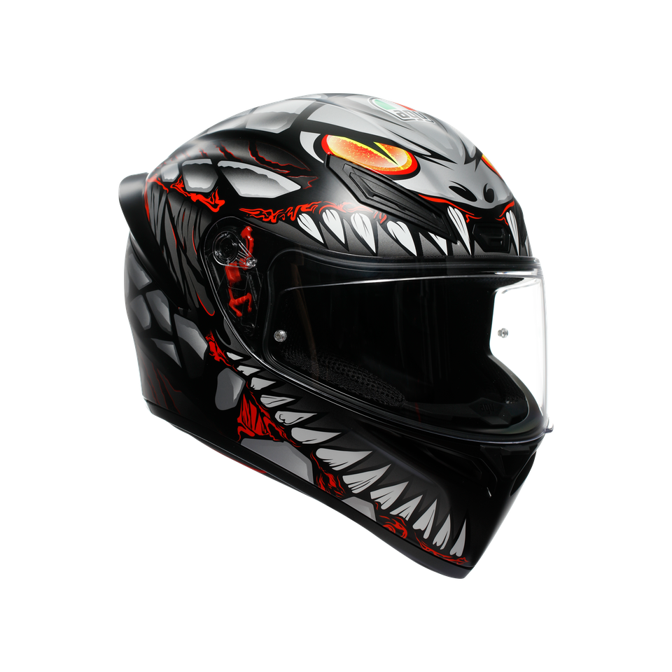 K1 S E2206 - LYZARD MATT BLACK/GREY/RED