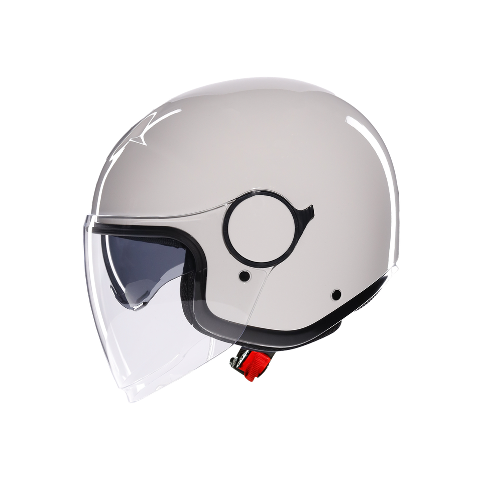 ETERES MONO MATERIA WHITE - MOTORBIKE OPEN FACE HELMET E2206