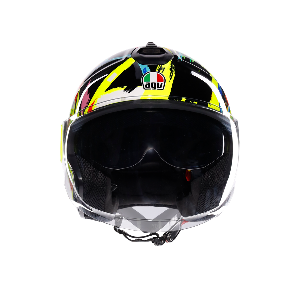 ETERES ROSSI WINTER TEST 2019 - MOTORBIKE OPEN FACE HELMET E2206
