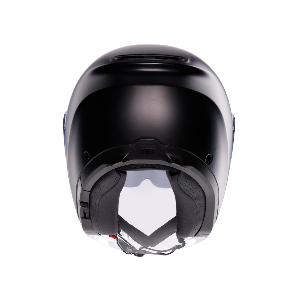 IRIDES MONO MATT BLACK - MOTORBIKE OPEN FACE HELMET E2206