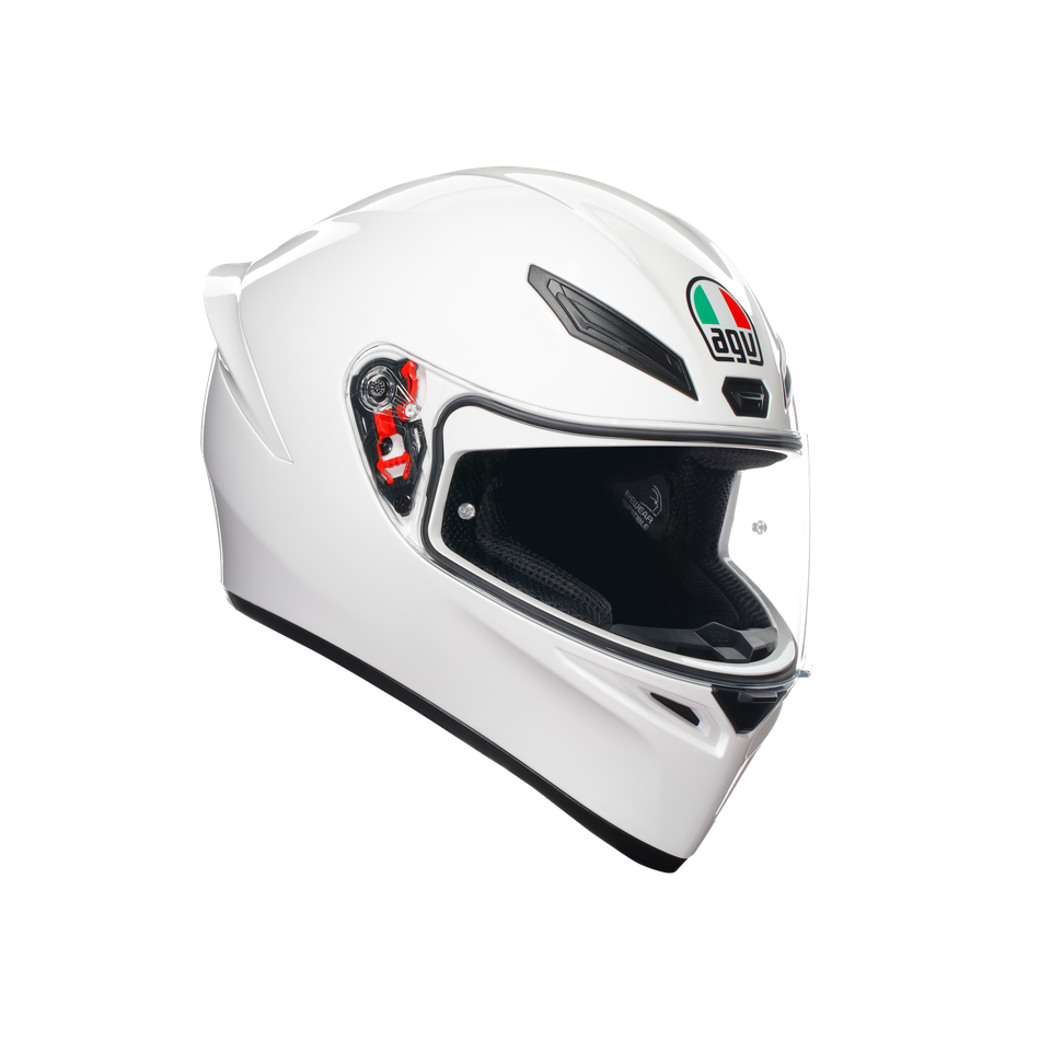 K1 S WHITE - MOTORBIKE FULL FACE HELMET E2206