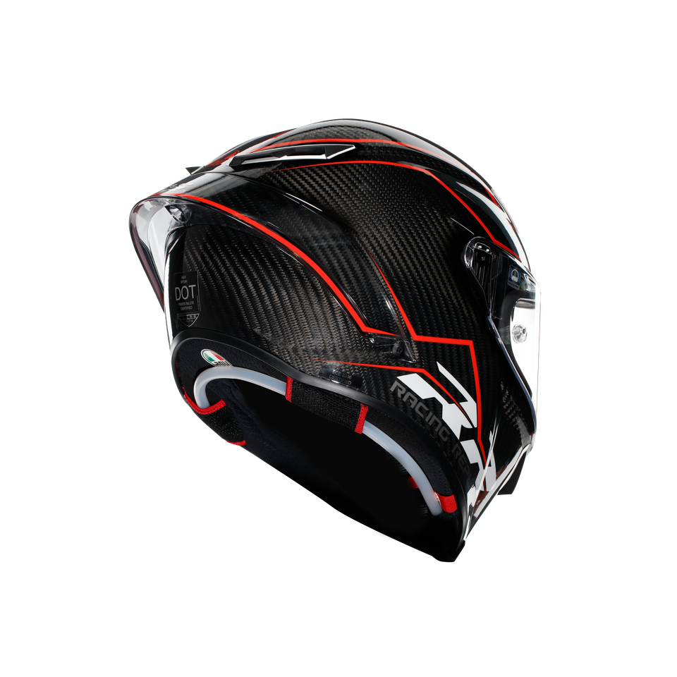PISTA GP RR PERFORMANTE CARBON/RED - MOTORBIKE FULL FACE HELMET E2206 DOT