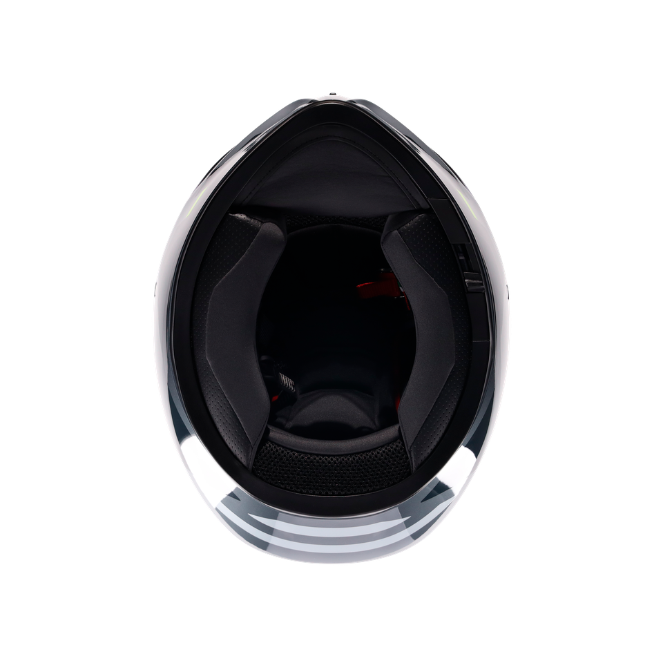 K3 SHADE GREY/YELLOW FLUO - MOTORBIKE FULL FACE HELMET E2206