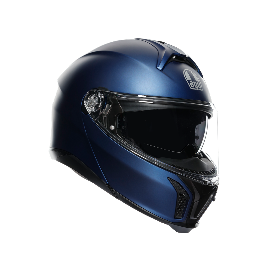 TOURMODULAR GALASSIA BLUE MATT - MOTORBIKE FLIP UP HELMET E2206