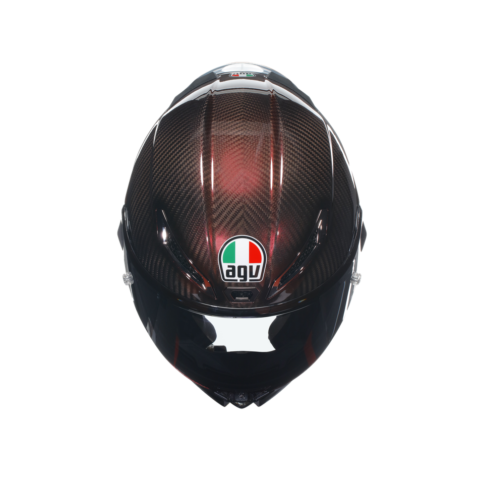PISTA GP RR MONO RED CARBON - MOTORBIKE FULL FACE HELMET E2206 DOT