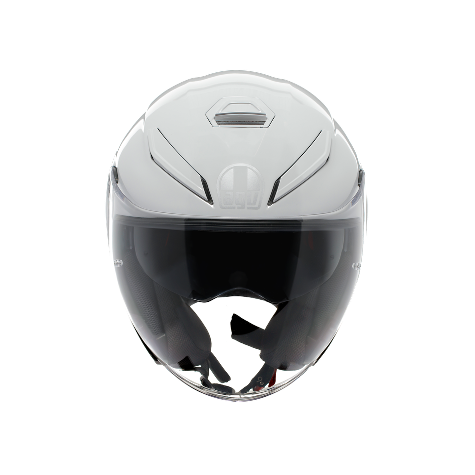 K5 JET EVO MONO STELVIO WHITE - MOTORBIKE OPEN FACE HELMET E2206