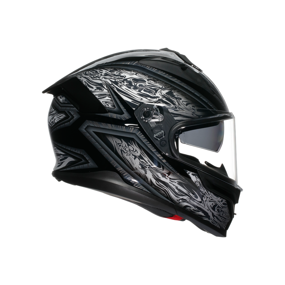 K7 AGV E2206 MPLK - DAMASCUS BLACK/SILVER