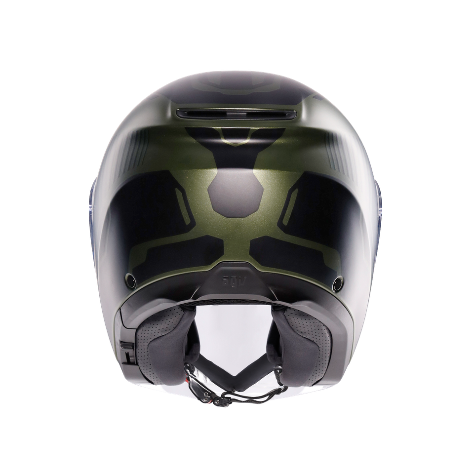IRIDES SAKAI MATT GREEN/BLACK - MOTORBIKE OPEN FACE HELMET E2206