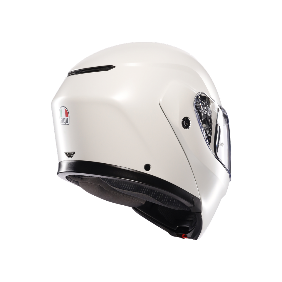 STREETMODULAR MONO MATT BLACK MATERIA WHITE - MOTORBIKE FLIP UP HELMET E2206