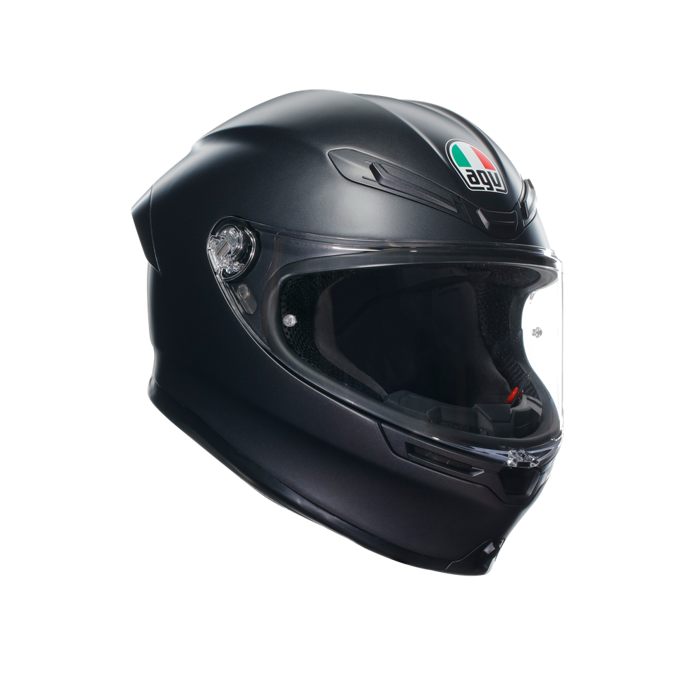 K6 S MATT BLACK - MOTORBIKE FULL FACE HELMET E2206