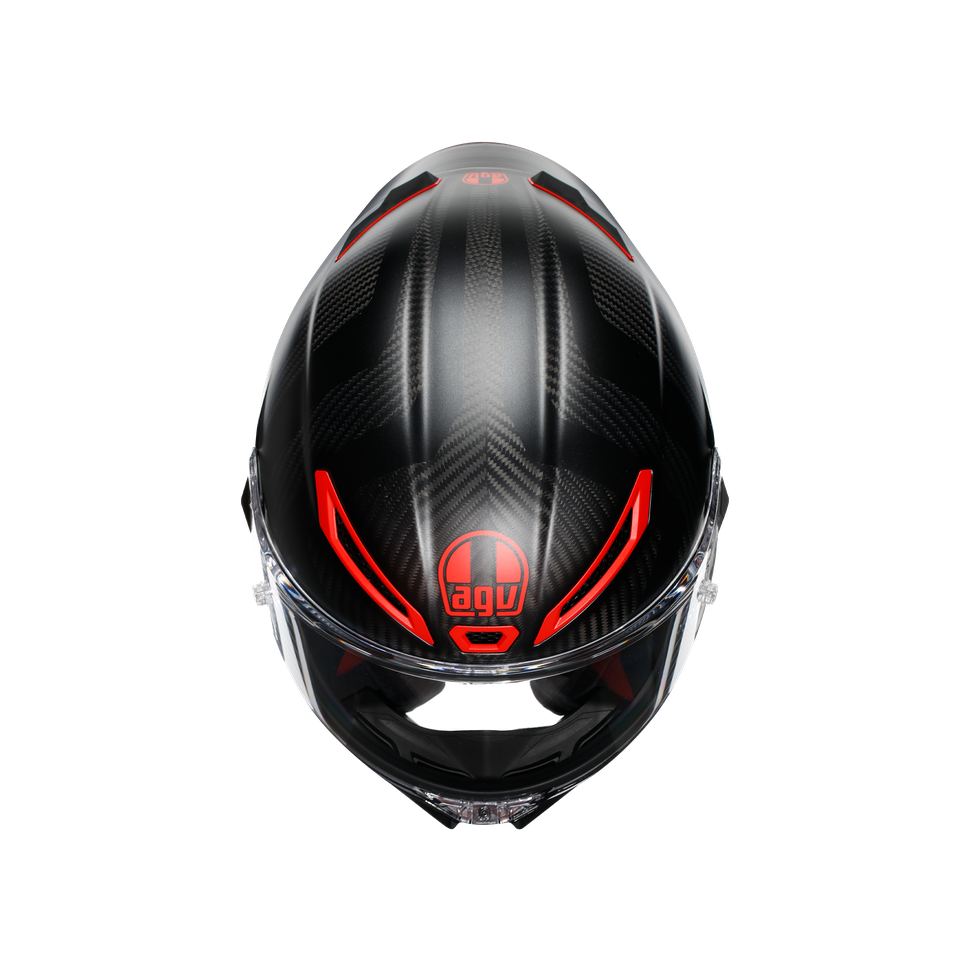 PISTA GP RR INTREPIDO MATT CARBON/BLK/RED - MOTORBIKE FULL FACE HELMET E2206 DOT