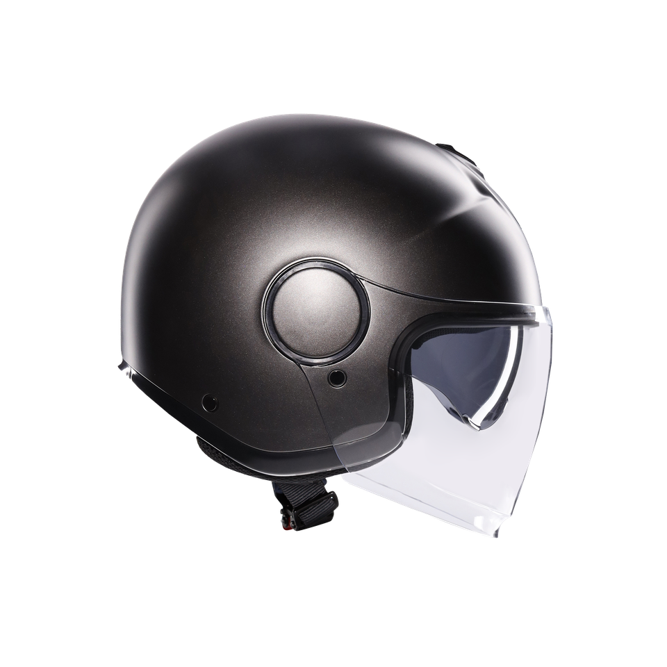 ETERES MONO MATT ASFALTO GREY - MOTORBIKE OPEN FACE HELMET E2206