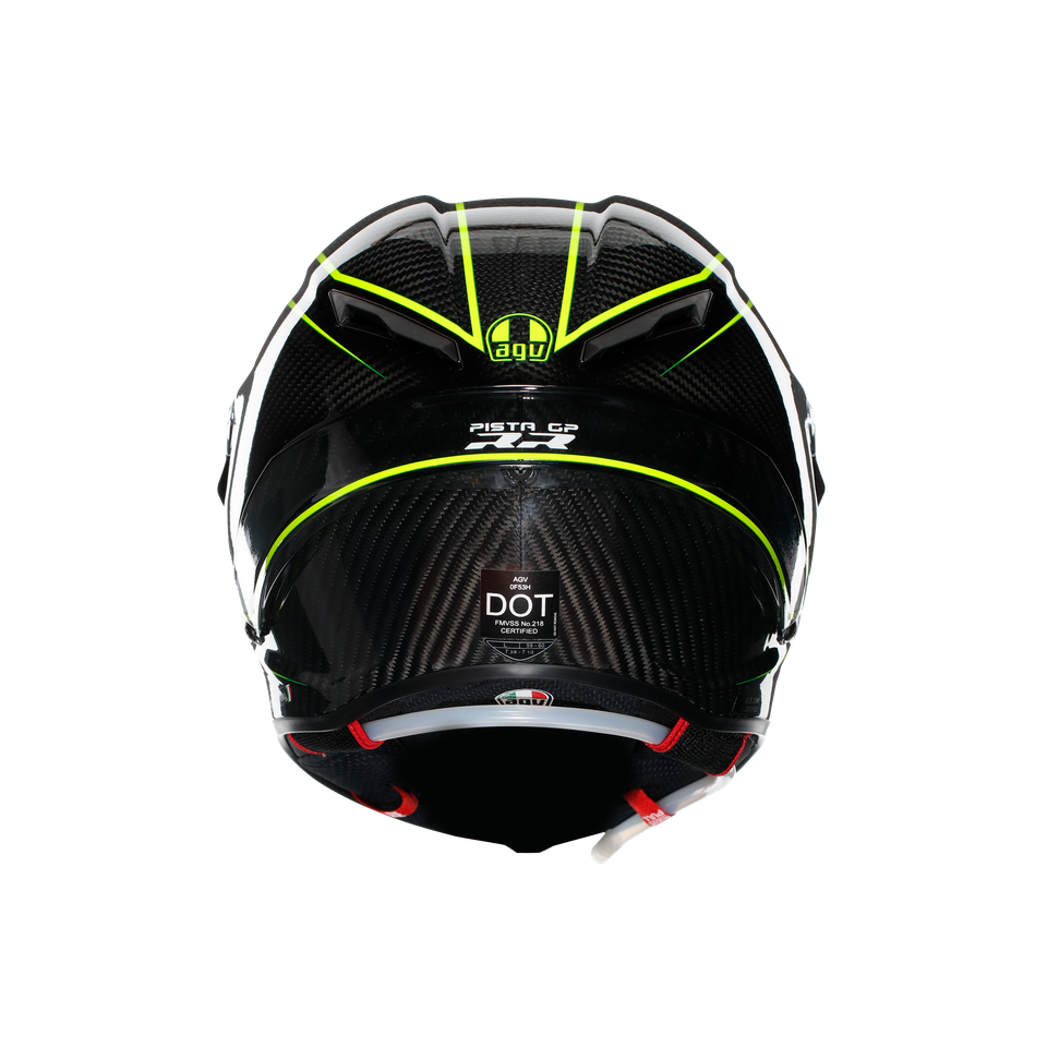 PISTA GP RR PERFORMANTE CARBON/LIME - MOTORBIKE FULL FACE HELMET E2206 DOT