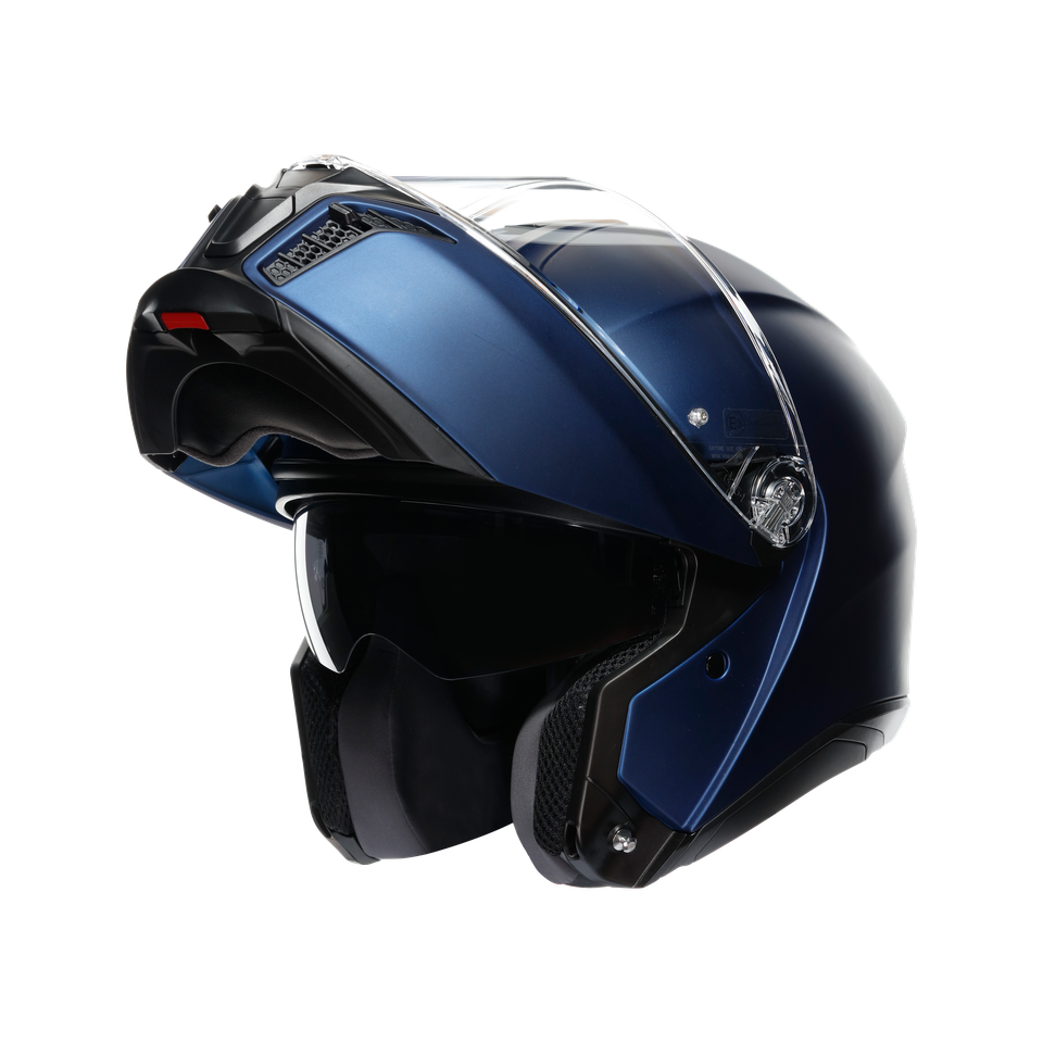 TOURMODULAR GALASSIA BLUE MATT - MOTORBIKE FLIP UP HELMET E2206