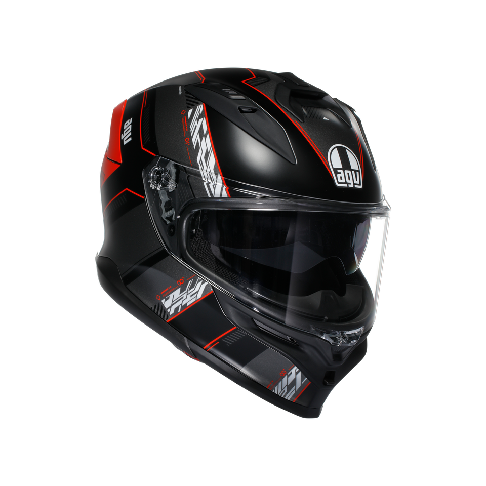 K7 AGV E2206 MPLK - KYBER MATT BLACK/RED