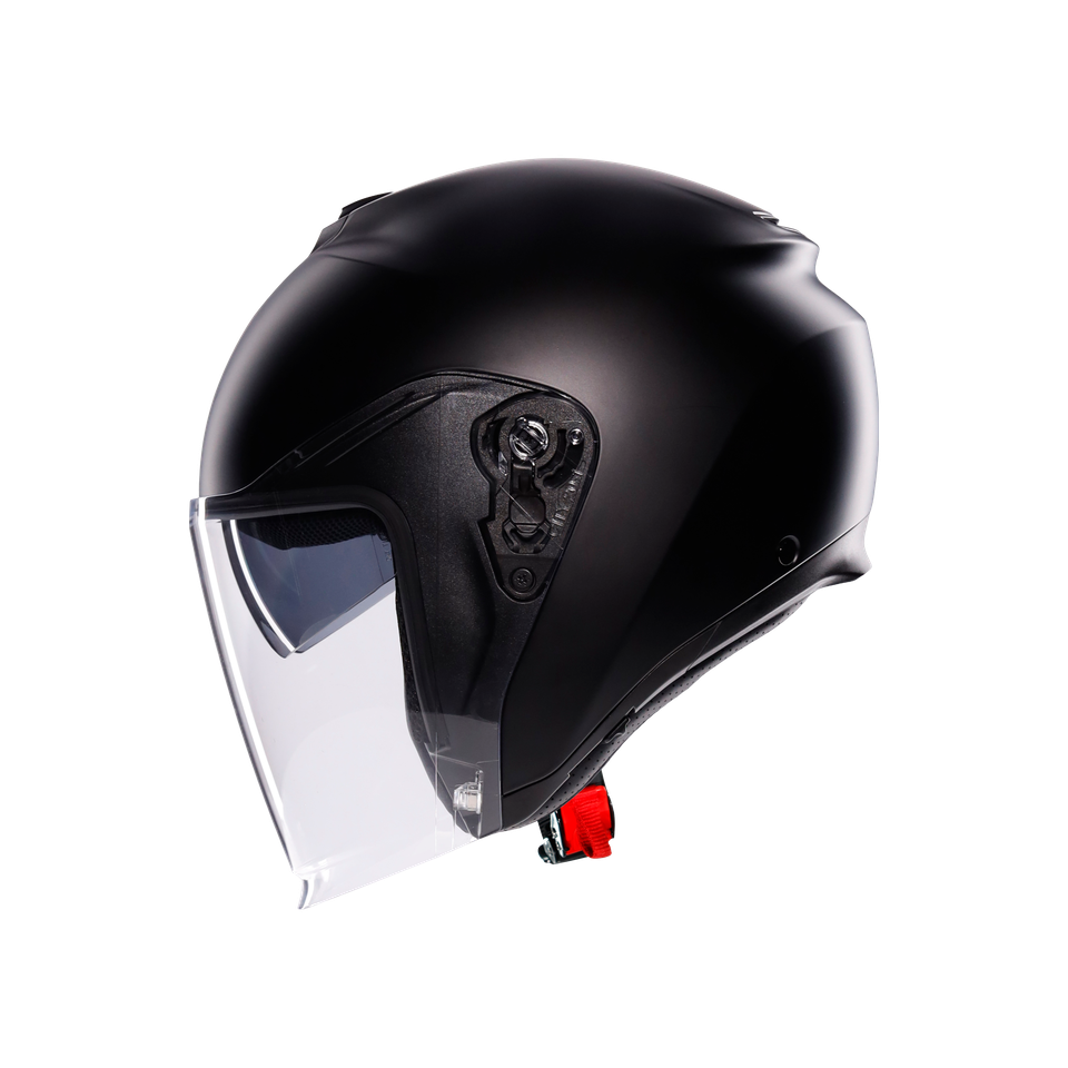 IRIDES MONO MATT BLACK - MOTORBIKE OPEN FACE HELMET E2206