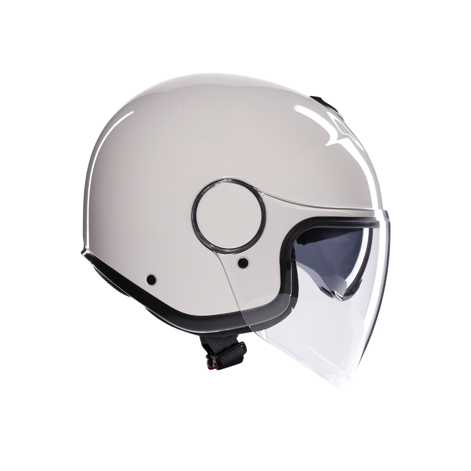 ETERES MONO MATERIA WHITE - MOTORBIKE OPEN FACE HELMET E2206
