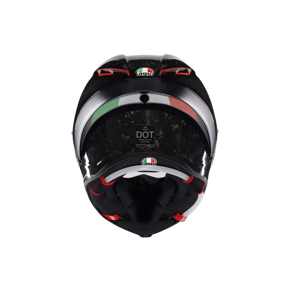 PISTA GP RR ITALIA CARBONIO FORGIATO - MOTORBIKE FULL FACE HELMET E2206 DOT