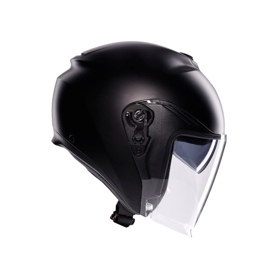IRIDES MONO MATT BLACK - MOTORBIKE OPEN FACE HELMET E2206