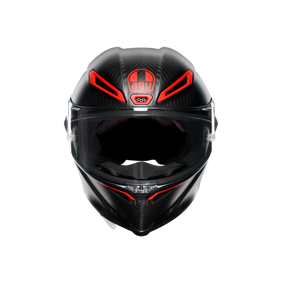 PISTA GP RR INTREPIDO MATT CARBON/BLK/RED - MOTORBIKE FULL FACE HELMET E2206 DOT