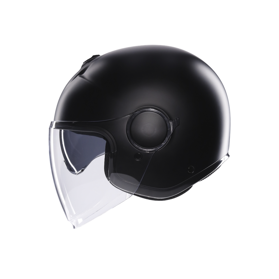 ETERES MONO MATT BLACK - MOTORBIKE OPEN FACE HELMET E2206