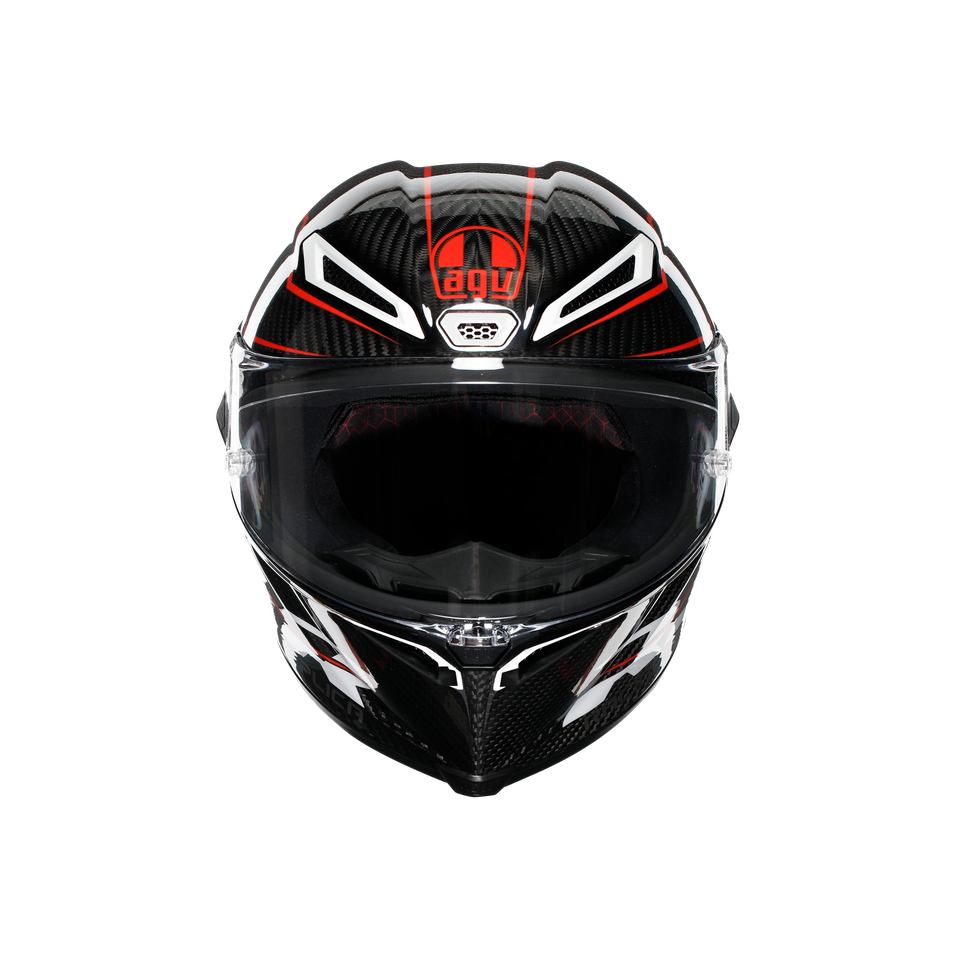PISTA GP RR PERFORMANTE CARBON/RED - MOTORBIKE FULL FACE HELMET E2206 DOT