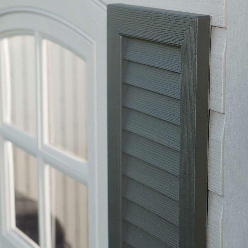 Dual Entry 15 ft. W x 8 ft. D Plastic Storage Shed