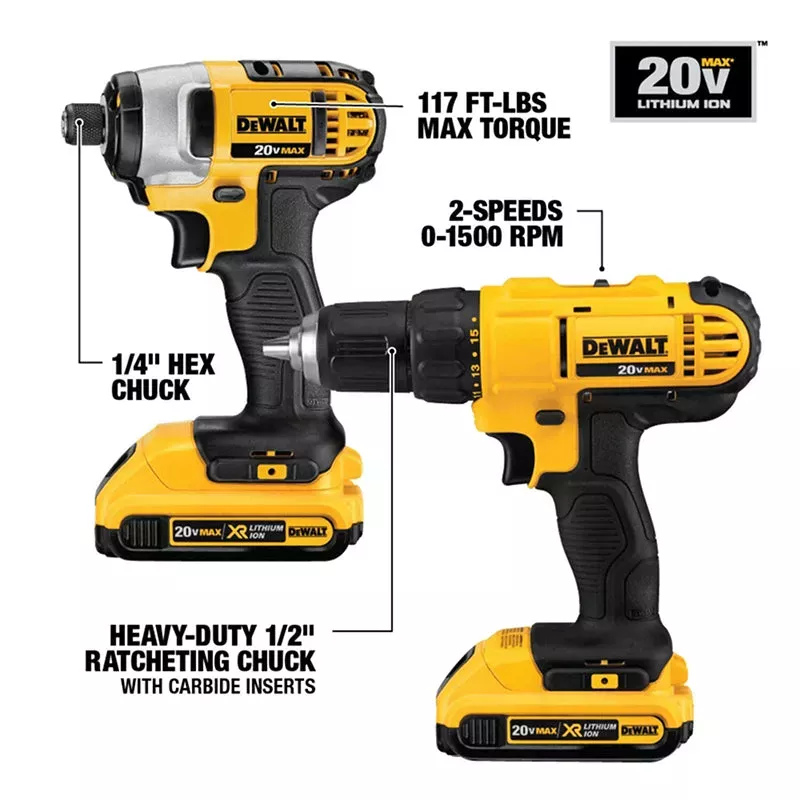 🔥 DEWALT 18V Li-Ion Cordless Combo Kit(28-TOOL)