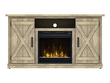 Killian Electric Fireplace Media Console in Ashland Pine