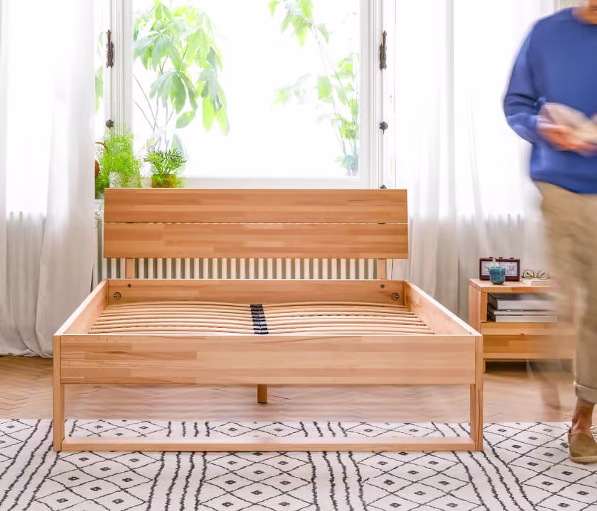 AVA solid wood bed base