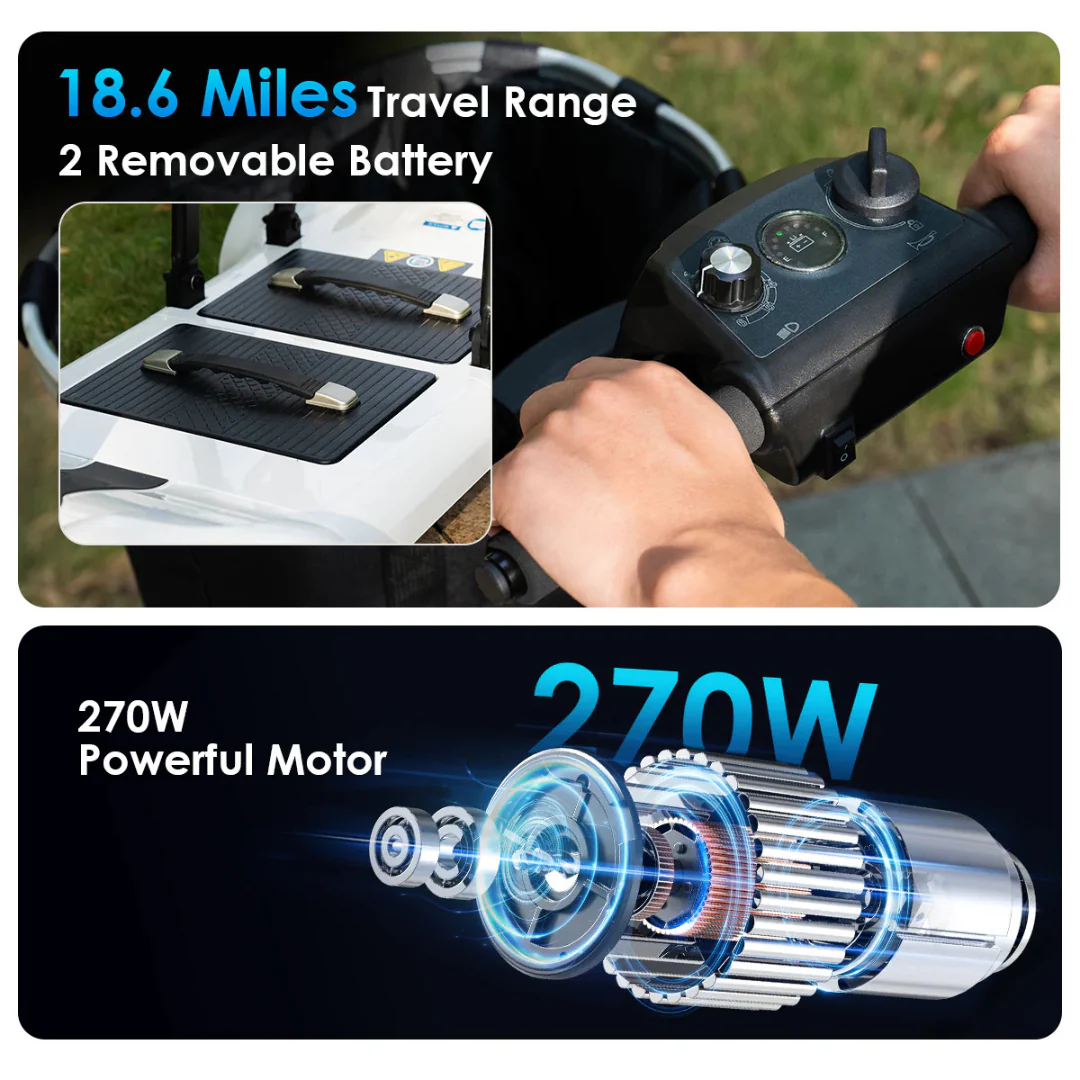 Paiseec D3 Lightweight Mobility Scooter - FAA Approved