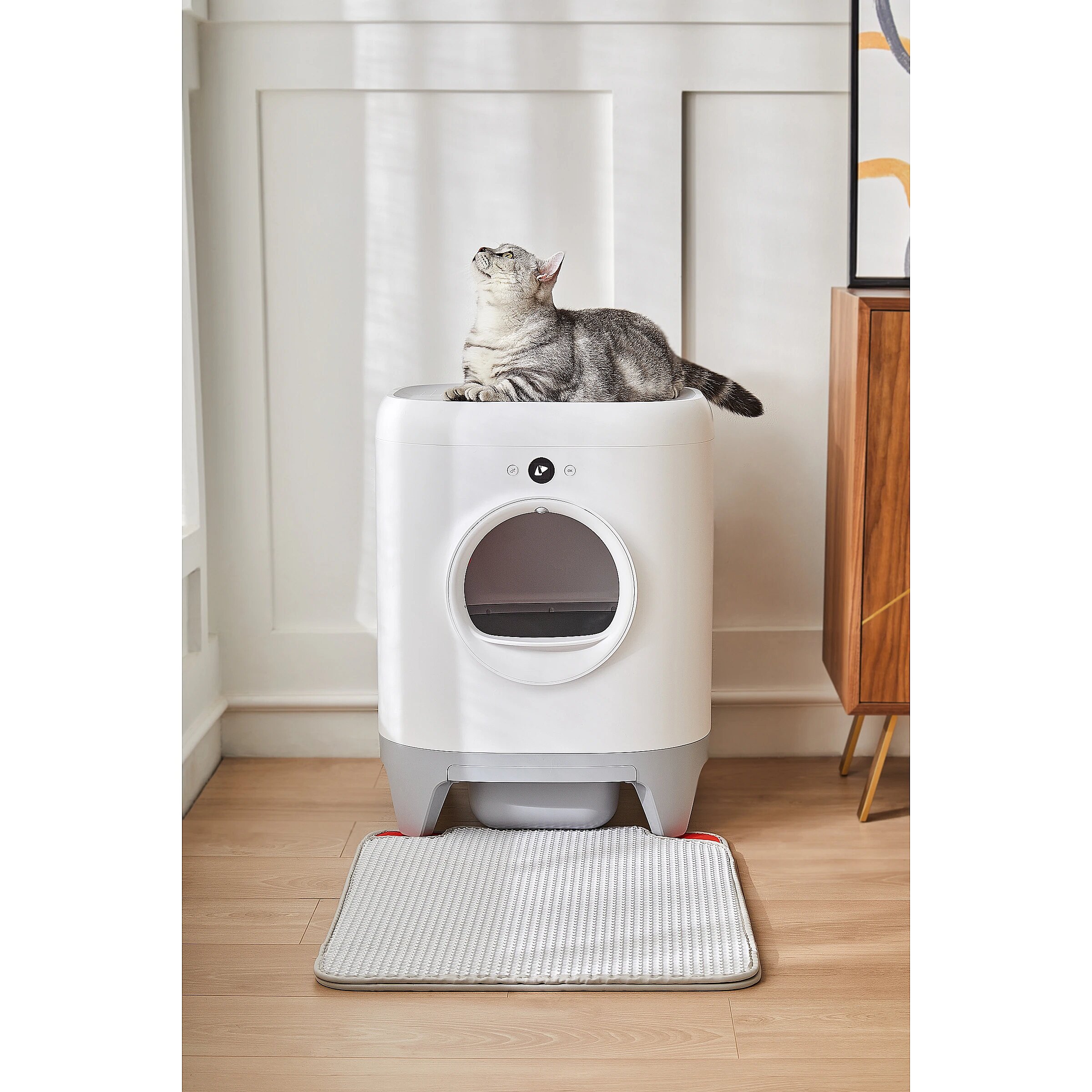 Intelligent Automatic Cat Toilet, Intelligent Deodorizing Cat Litter Box, Electric Shovel, Fully Enclosed Large Anti-splash