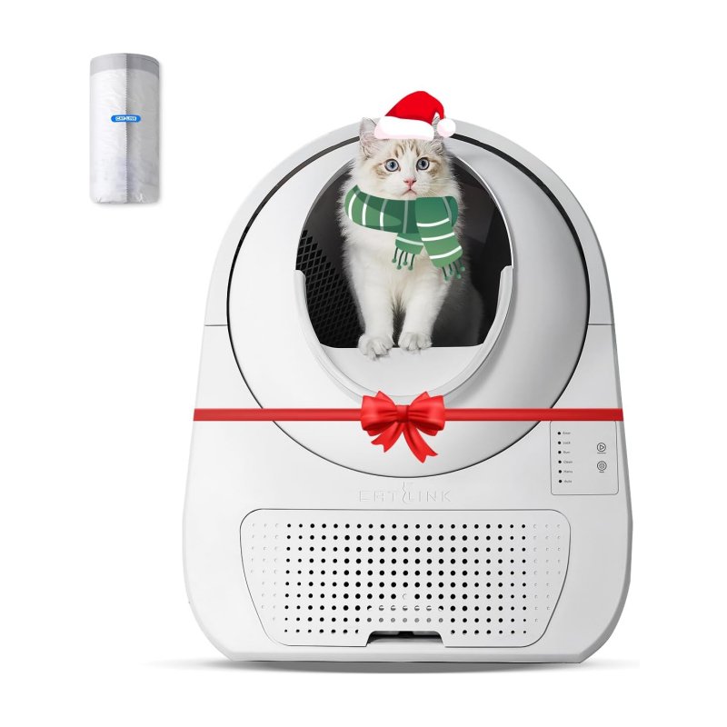 CATLINK Self Cleaning Cat Litter Box, Automatic Cat Litter Box, Double Odor Removal, Cat Litter Box for Cats from 3.5 pounds to 22 pounds (Young Version)