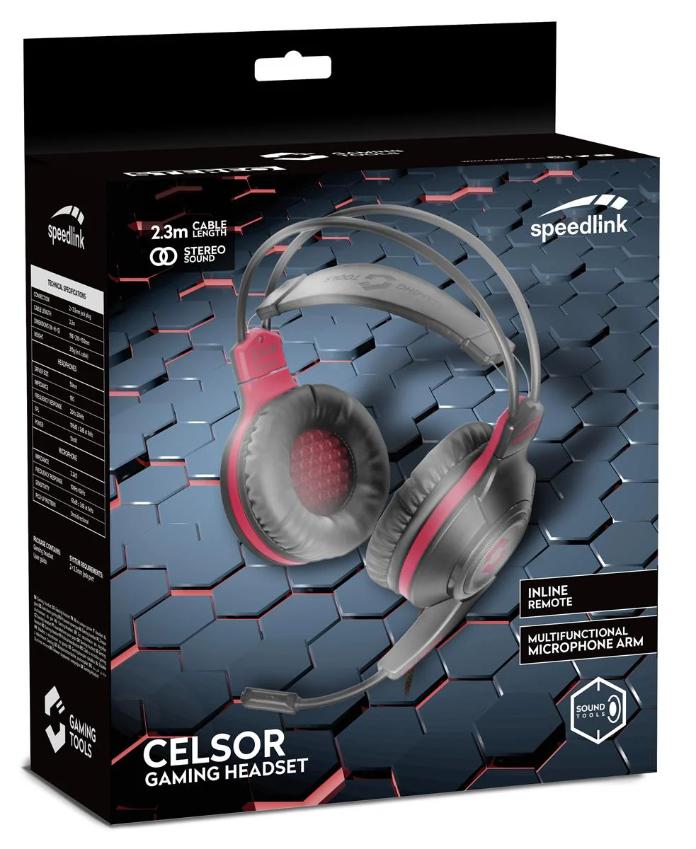SpeedLink CELSOR Gaming Headset. schwarz
