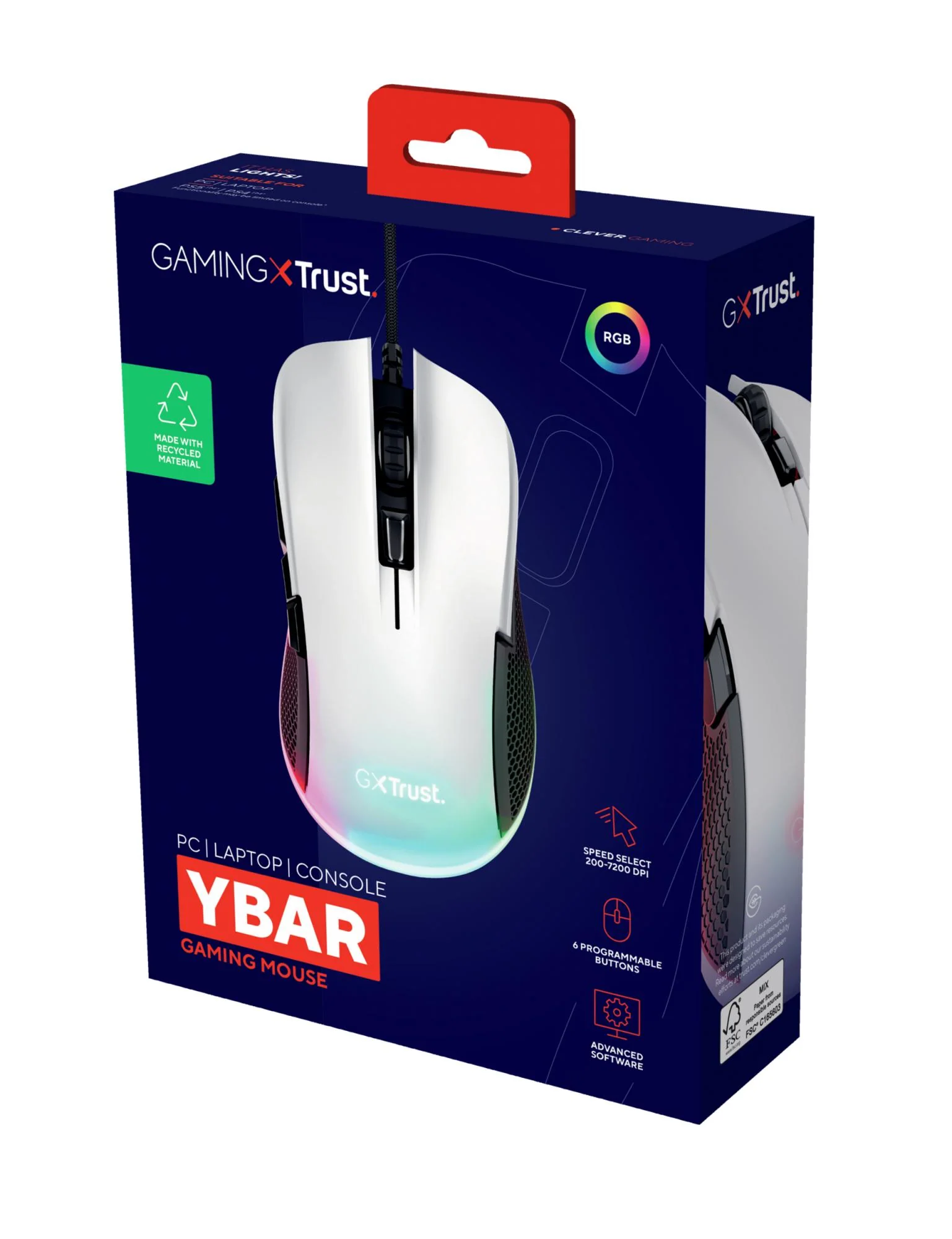 TRUST GXT922W YBAR GAMING MOUSE ECO
